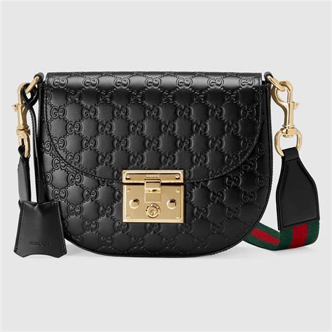 padlock gucci signature shoulder bag medium|authentic Gucci padlock bag.